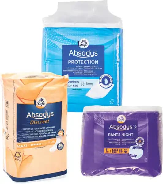 CARREFOUR SOFT SUR TOUTE L'INCONTINENCE ABSODYS