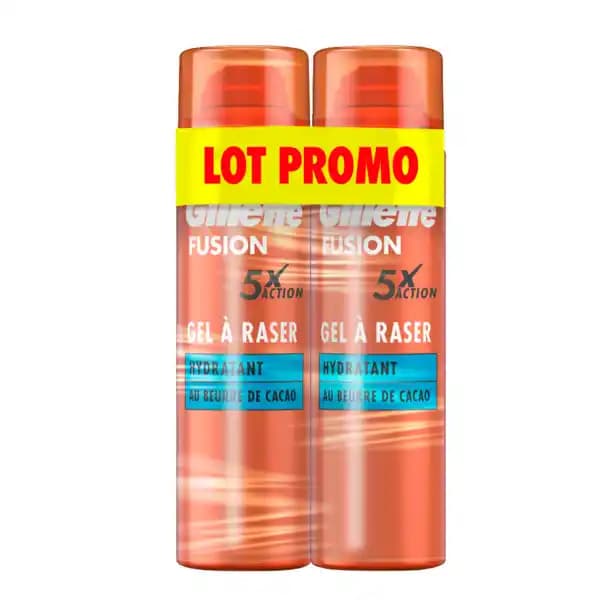 GILLETTE Gel à raser Lot Promo