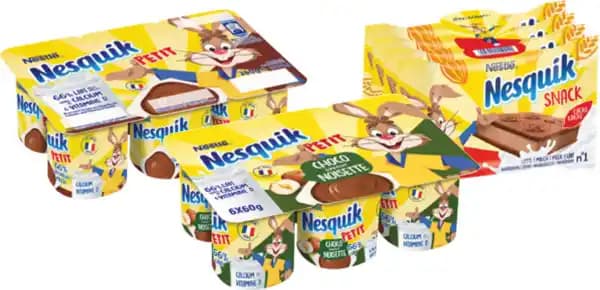 NESQUIK SUR TOUS LES YAOURTS ET SNACKS