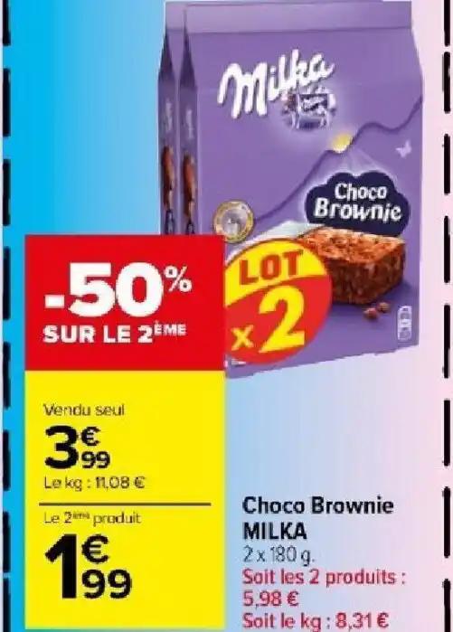 Choco Brownie MILKA
