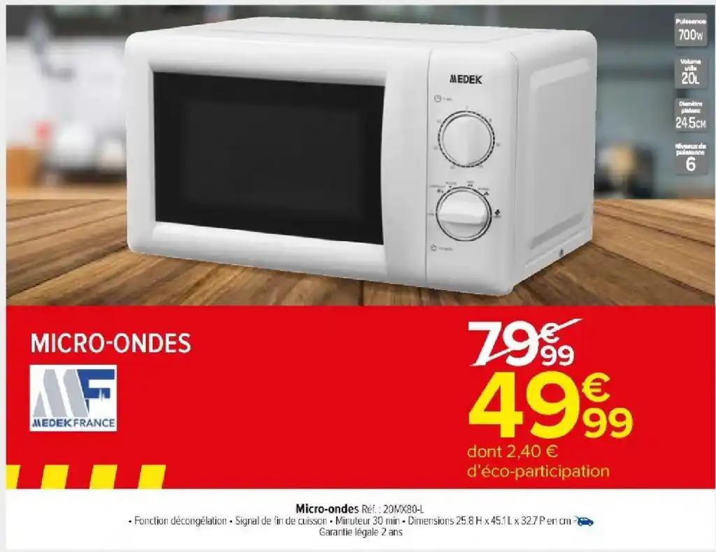 Micro-ondes Ref.: 20MX80-L