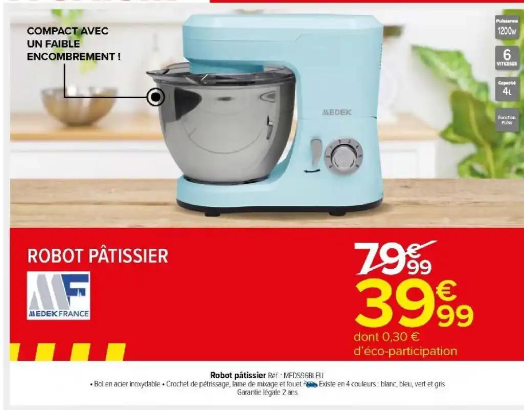 Robot pâtissier Réf.: MEDS96BLEU