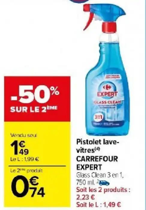 Pistolet lave- vitres(d) CARREFOUR EXPERT