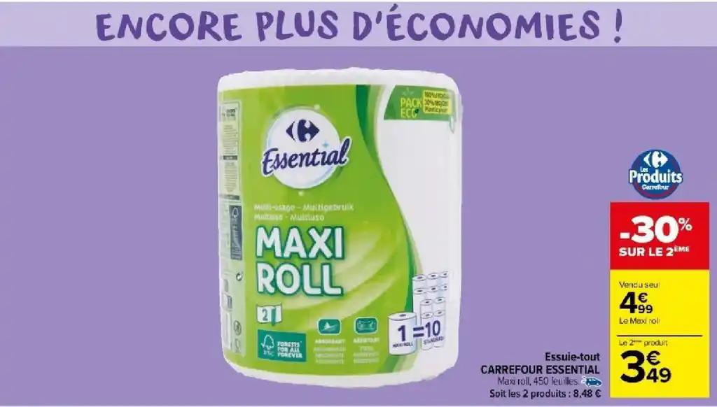 Essuie-tout CARREFOUR ESSENTIAL