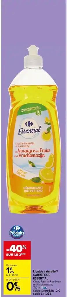 Liquide vaisselle(d) CARREFOUR ESSENTIAL