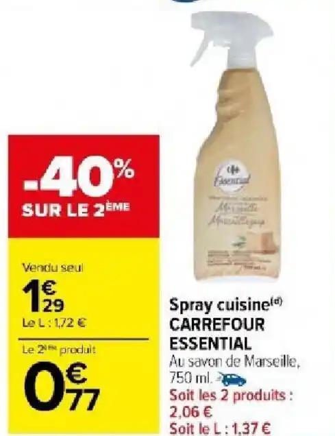 Spray cuisine(d) CARREFOUR ESSENTIAL