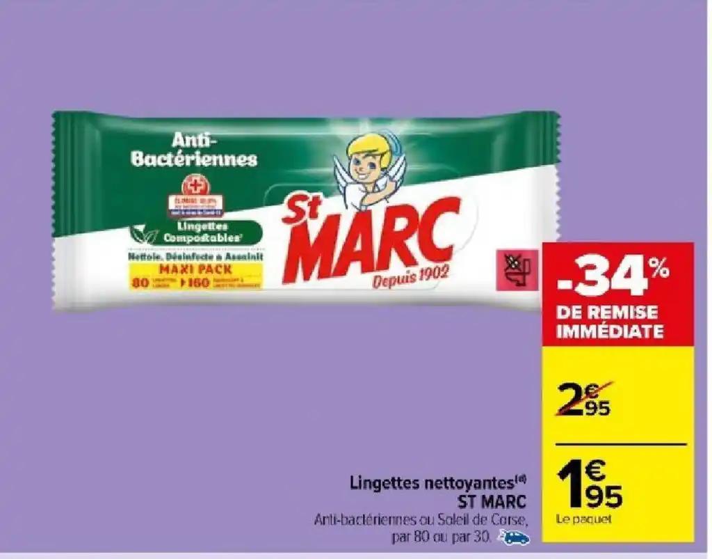 Lingettes nettoyantes ST MARC