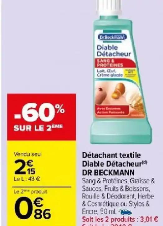 Détachant textile Diable Détacheur(d) DR BECKMANN