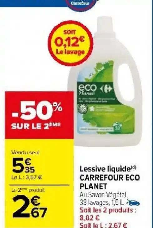 Lessive liquide() CARREFOUR ECO PLANET