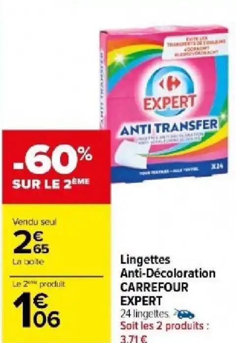 Lingettes Anti-Décoloration CARREFOUR EXPERT