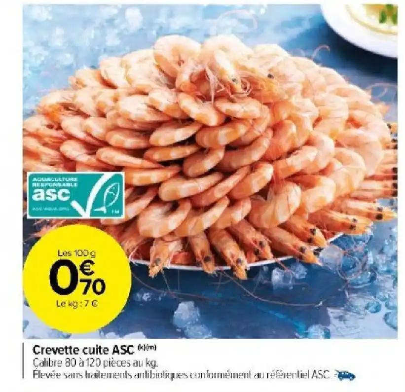Crevette cuite ASC (k)(m)