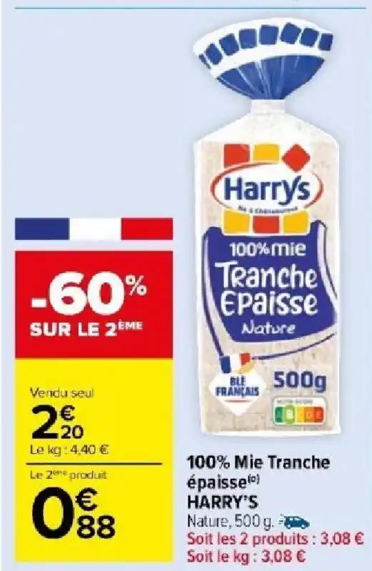 100% Mie Tranche épaisse() HARRY'S