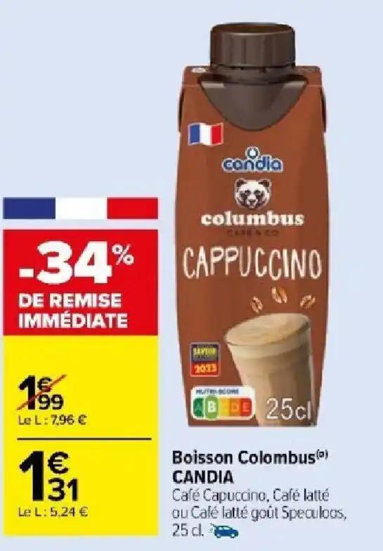 Boisson Colombus) CANDIA