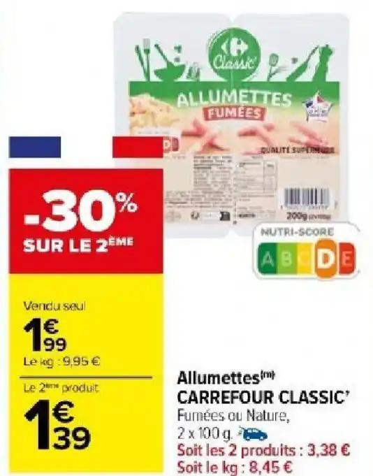 Allumettes CARREFOUR CLASSIC"
