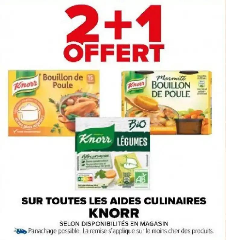 SUR TOUTES LES AIDES CULINAIRES KNORR