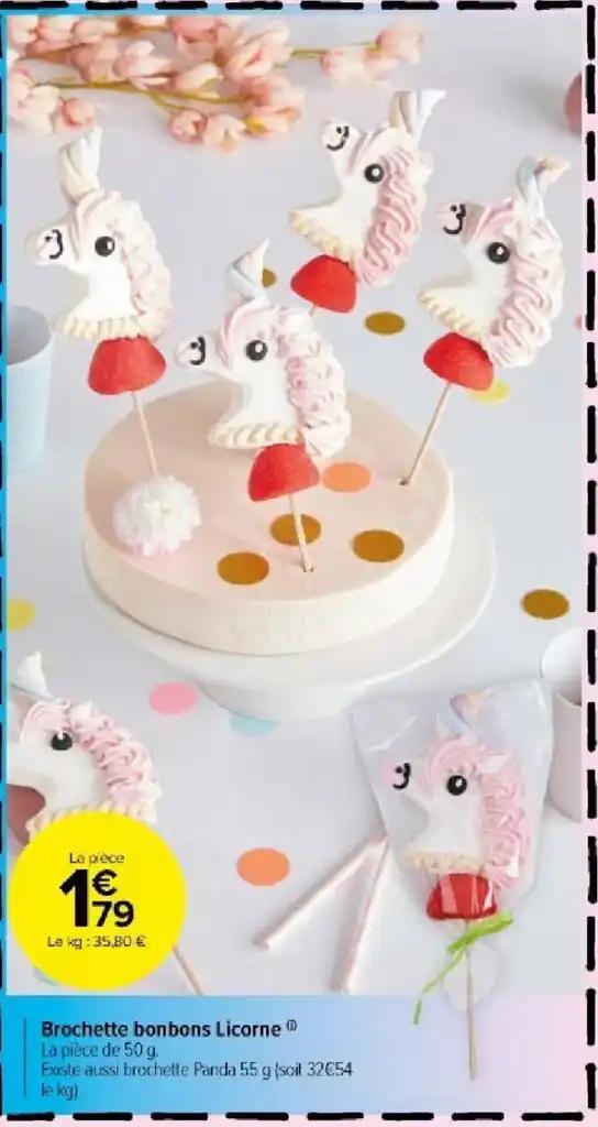 Brochette bonbons Licorne ®