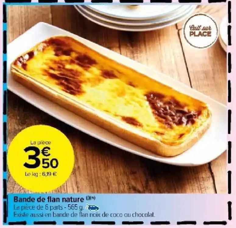 Bande de flan nature (in)