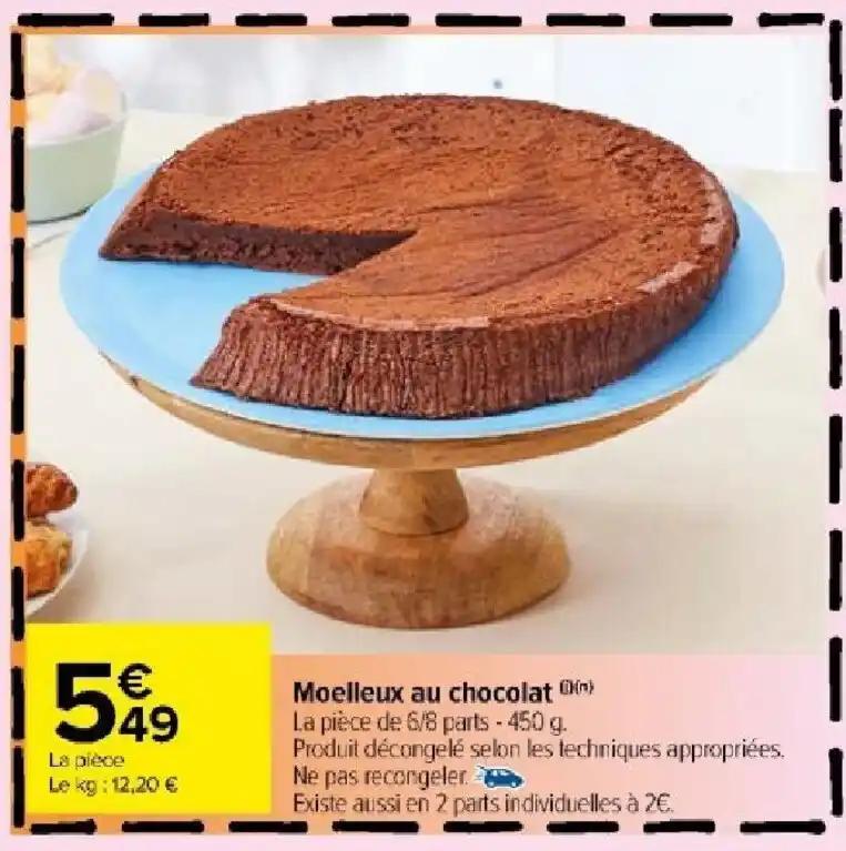 Moelleux au chocolatin
