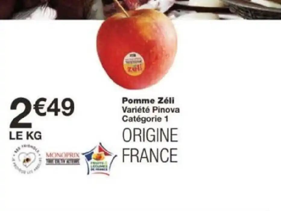 Pomme Zéli Variété Pinova Catégorie 1