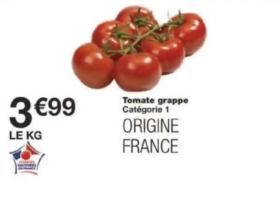 Tomate grappe Catégorie 1