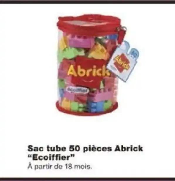Sac tube 50 pièces Abrick "Ecoiffier"