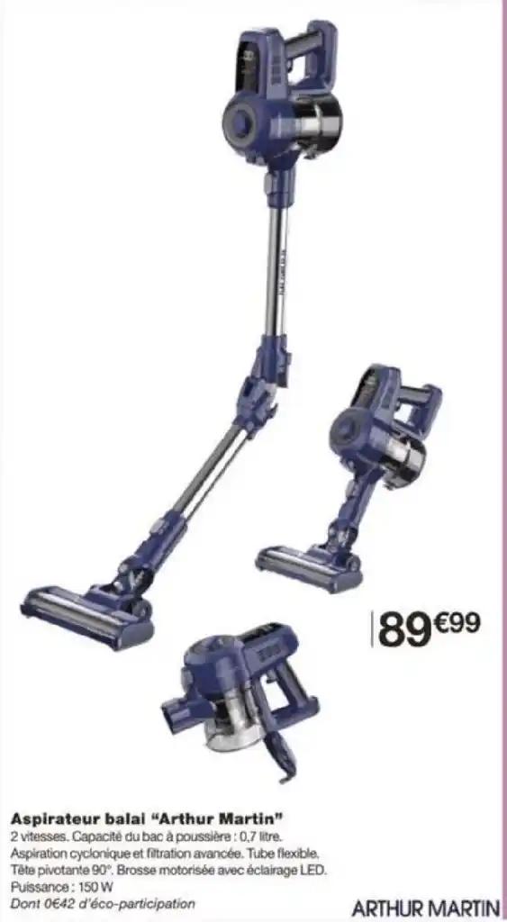 Aspirateur balai "Arthur Martin"