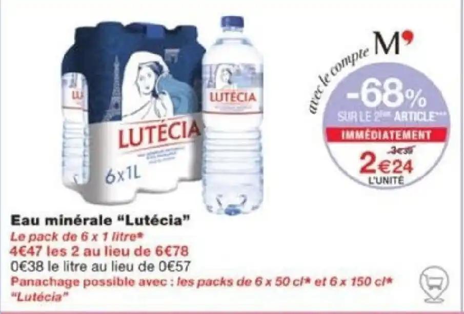 Eau minérale "Lutécia"