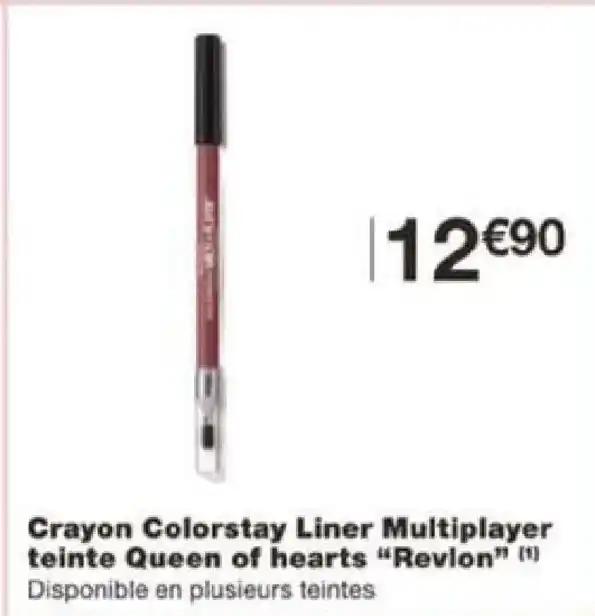 Crayon Colorstay Liner Multiplayer "Deborah" (1) teinte Queen of hearts "Revlon" (1)