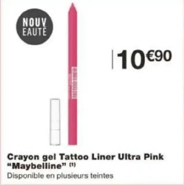 Crayon gel Tattoo Liner Ultra Pink "Maybelline" (1)