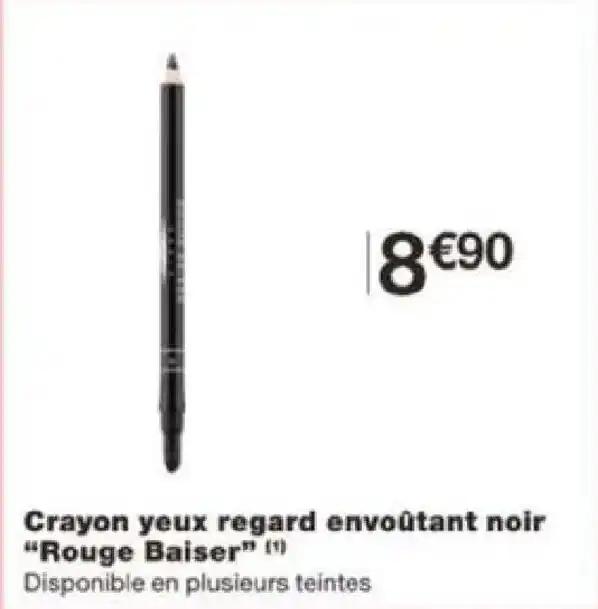 Crayon yeux regard envoûtant noir "Rouge Baiser" (1)