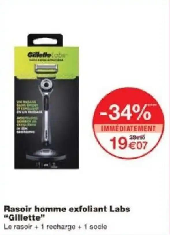 Rasoir homme exfoliant Labs "Gillette"