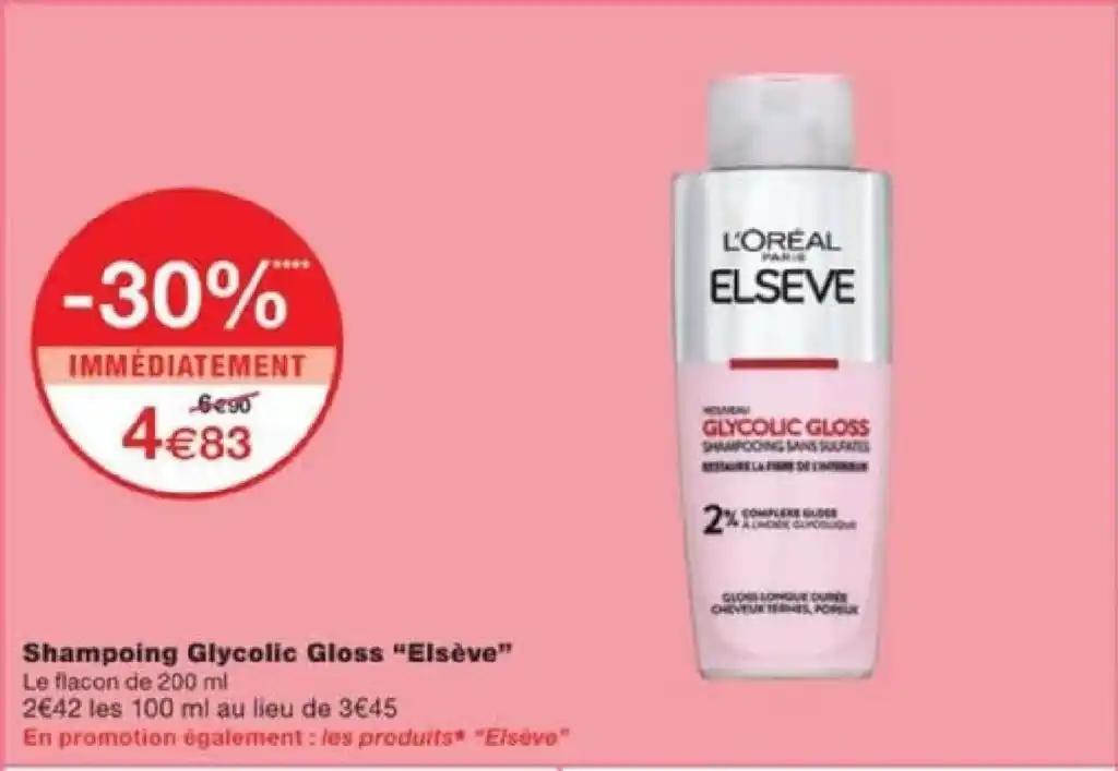 Shampoing Glycolic Gloss "Elsève"