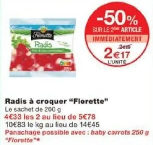 Radis à croquer “Florette”