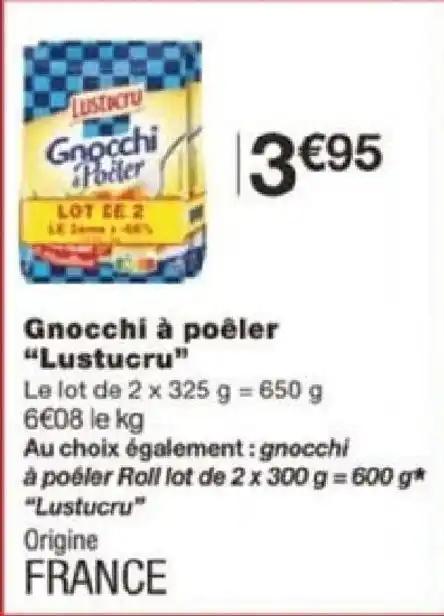 Gnocchi à poêler "Lustucru”
