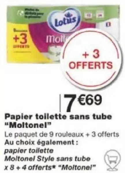Papier toilette sans tube "Moltonel"