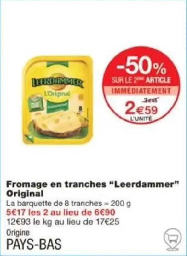 Fromage en tranches "Leerdammer" Original