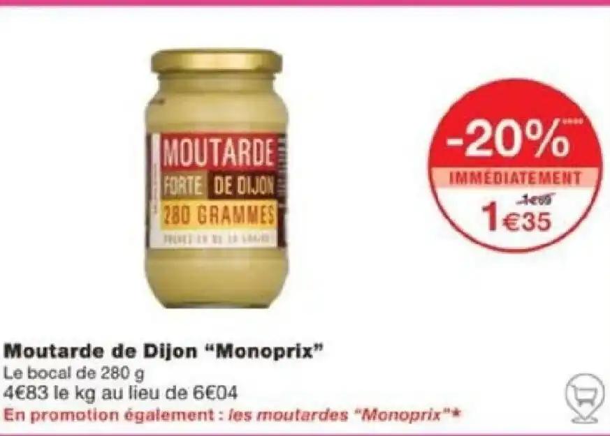 Moutarde de Dijon "Monoprix"