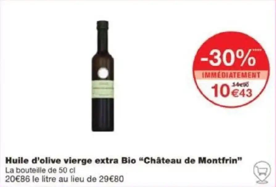Huile d'olive vierge extra Bio “Château de Montfrin"