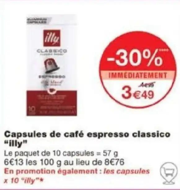 Capsules de café espresso classico "illy"
