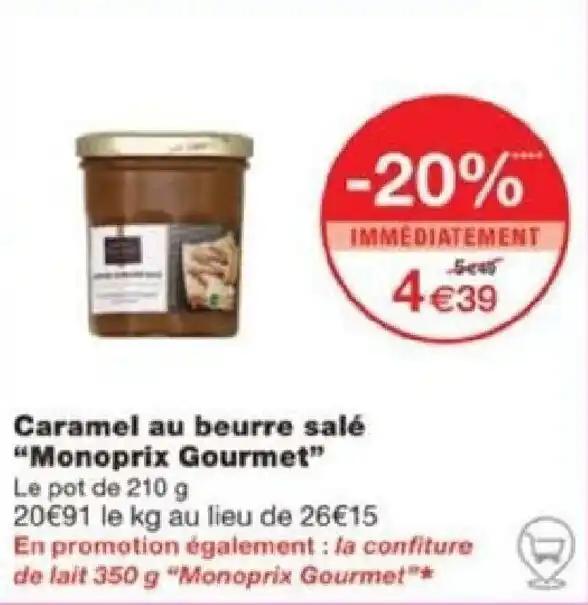 Caramel au beurre salé "Monoprix Gourmet"