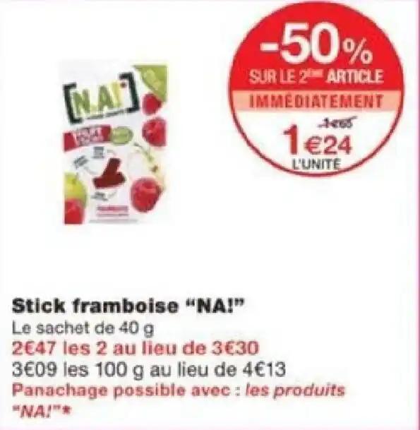 Stick framboise "NA!”