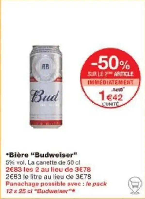 *Bière "Budweiser"