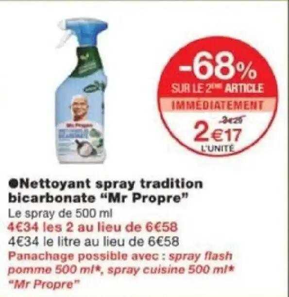 ●Nettoyant spray tradition bicarbonate "Mr Propre"