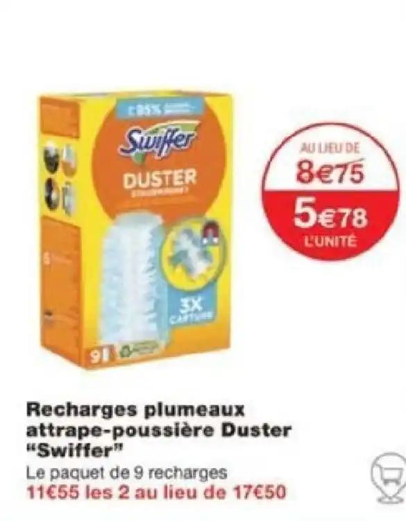 Recharges plumeaux attrape-poussière Duster "Swiffer"
