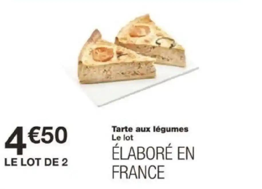 Tarte aux légumes Le lot
