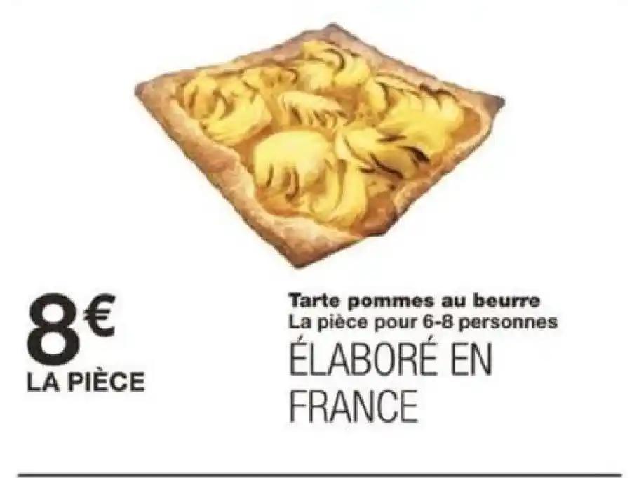 Tarte pommes au beurre La pièce pour 6-8 personnes