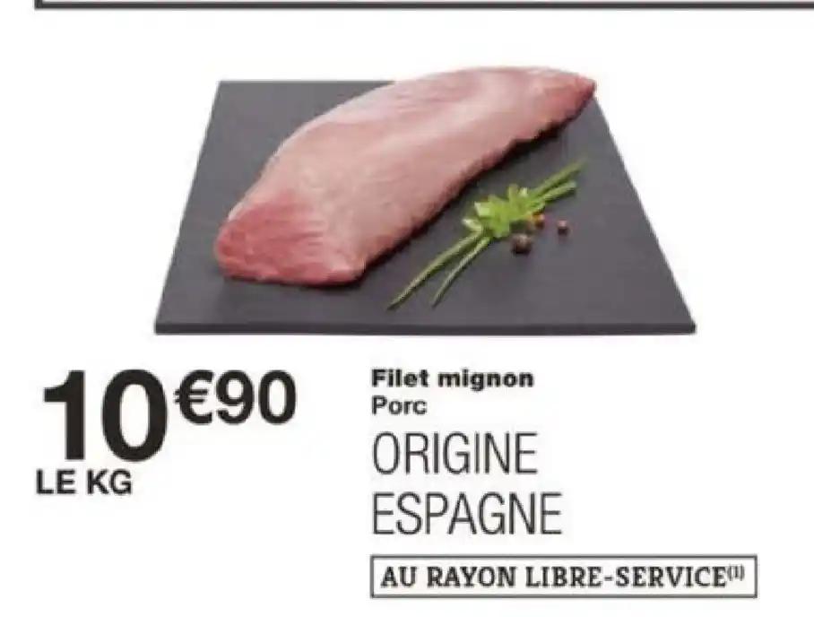 Filet mignon Porc