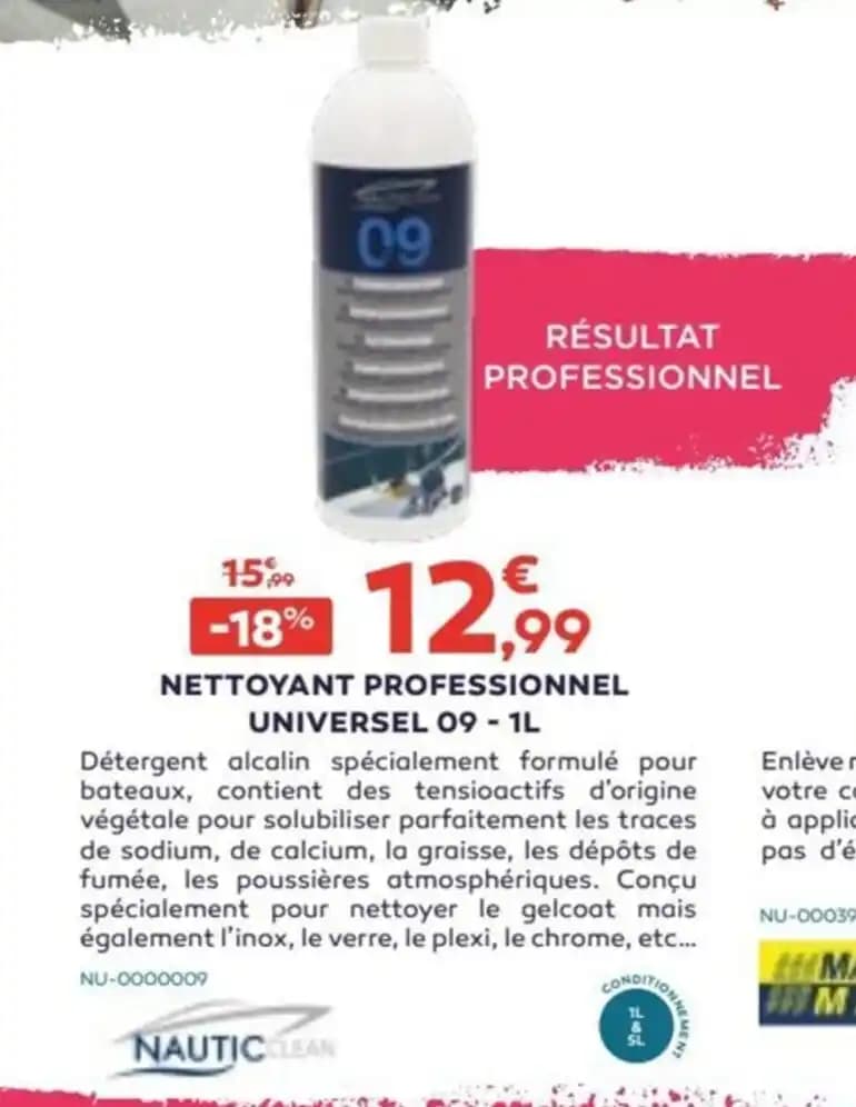NETTOYANT PROFESSIONNEL UNIVERSEL 09 - 1L