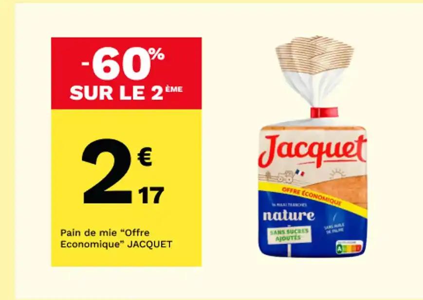 Pain de mie "Offre Economique" JACQUET