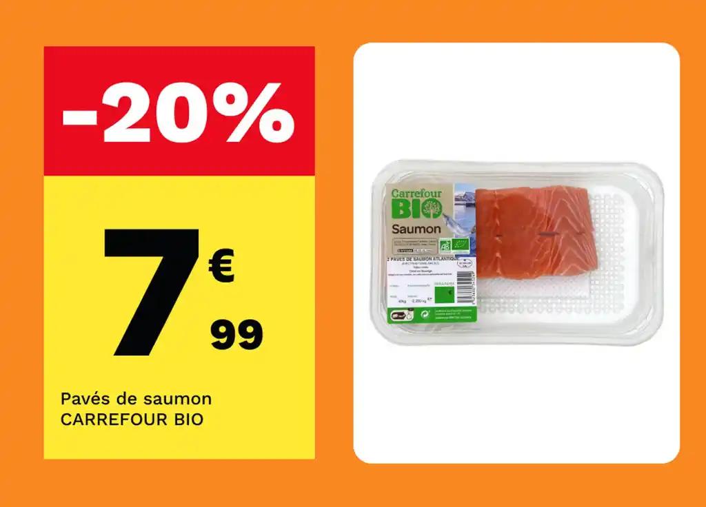 Pavés de saumon CARREFOUR BIO